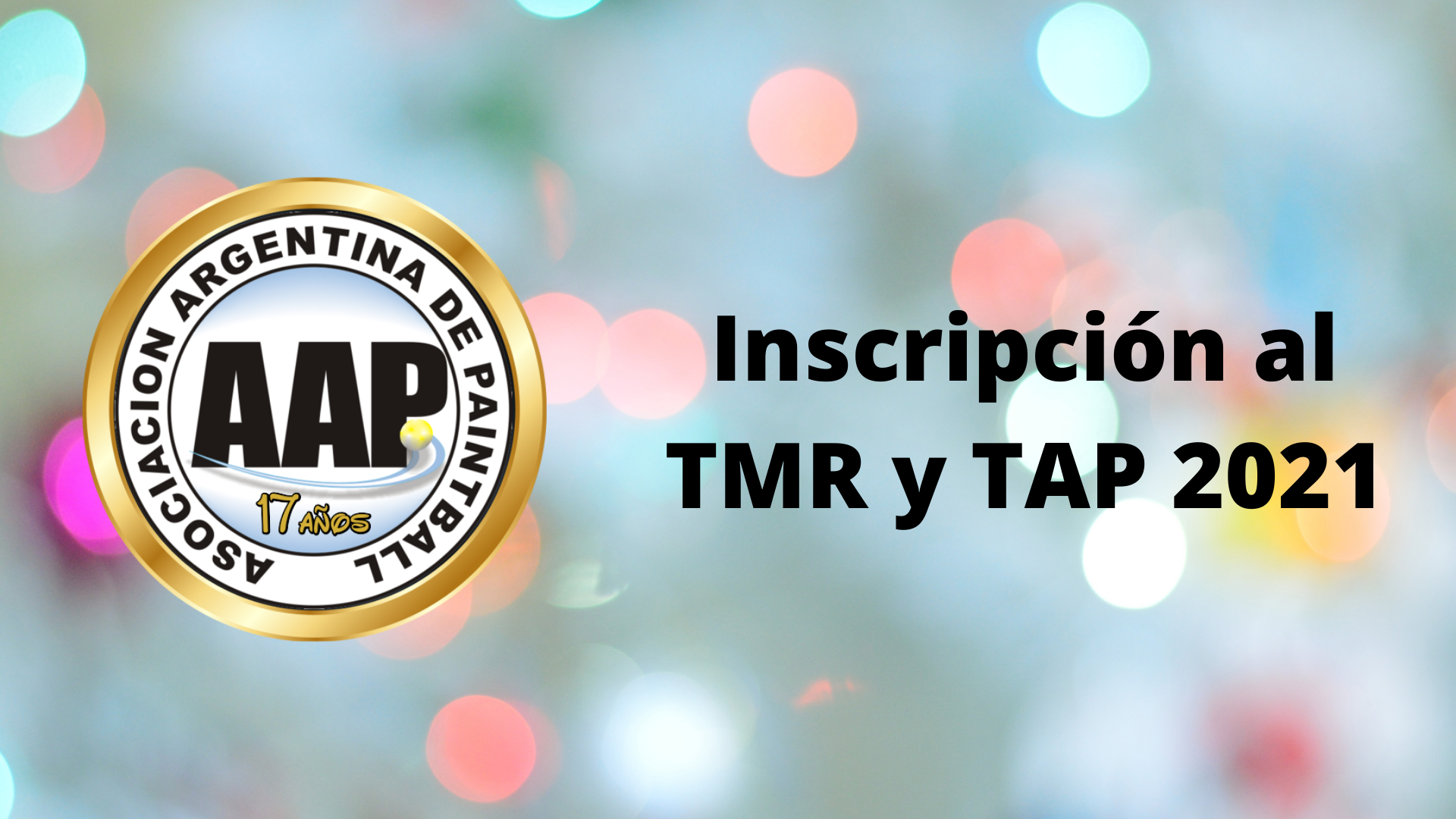 NOVEDADES inscripción TMR y TAP 2021